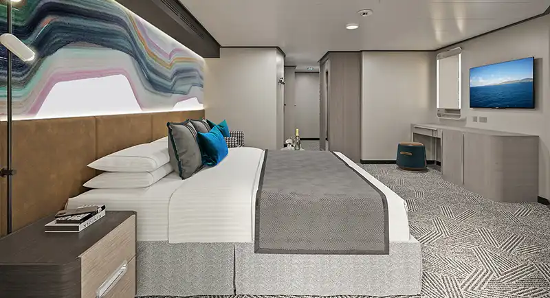 M2 Forward-Facing Club Balcony Suite with Large Terrace